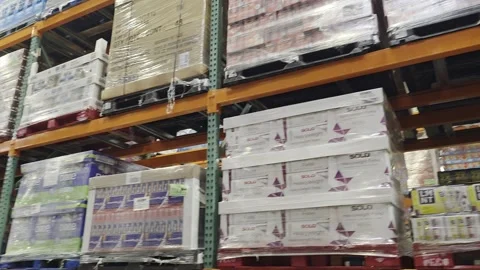 2 May 2026 Long Beach, California - Walking Costco Product Retailer Stock Footage 347095524