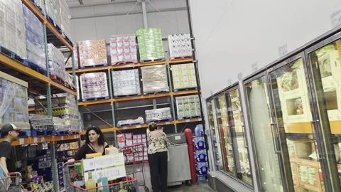 2 May 2026 Long Beach, California - Walking Costco Product Retailer Stock Footage 347095570