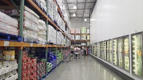2 May 2026 Long Beach, California - Walking Costco Product Retailer Stock Footage 347095572