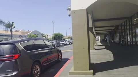 2 May 2026 Long Beach, California - Driving Interstate Freeway Mountain Street Stock Footage 347097056