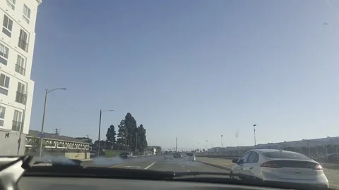 2 May 2026 Long Beach, California - Driving Interstate Freeway Mountain Street 스톡 동영상 347604811