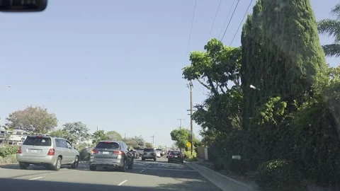 2 May 2026 Long Beach, California - Driving Interstate Freeway Mountain Street Stock Footage 347843308