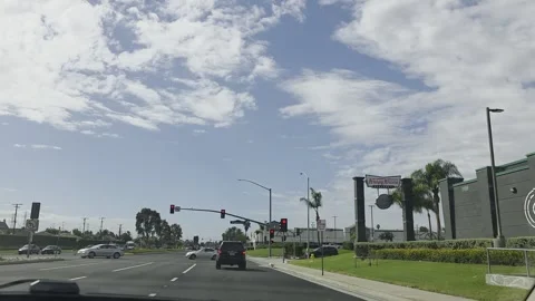 2 May 2026 Long Beach, California - Driving Interstate Freeway Mountain Street Stock-Footage 347845666