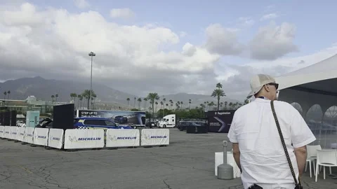 2 May 2026 Long Beach, California - Driving Interstate Freeway Mountain Street Vídeos de archivo 347907734