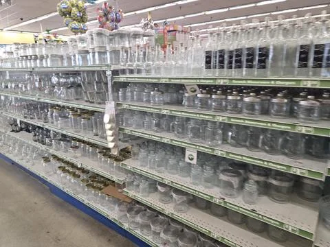 2 May 2026 Long Beach, California - Walking Inside of Grocery Retailer Store Stock Photos