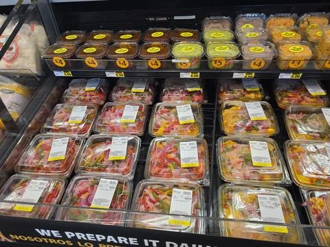 2 May 2026 Long Beach, California - Walking Inside of Grocery Retailer Store Фото