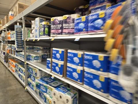 2 May 2026 Long Beach, California - Walking Inside of Grocery Retailer Store Stock Photos