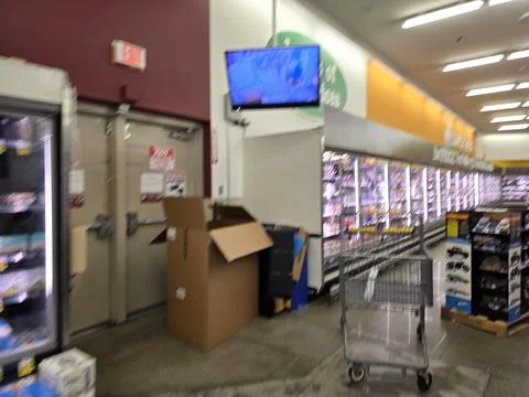 2 May 2026 Long Beach, California - Walking Inside of Grocery Retailer Store Stock Photos