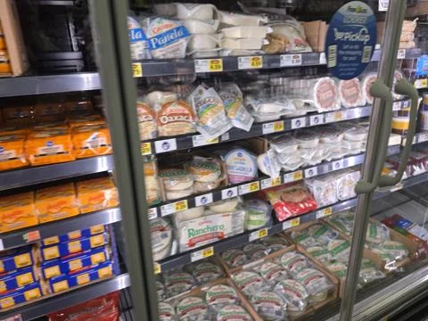 2 May 2026 Long Beach, California - Walking Inside of Grocery Retailer Store Stock Photos