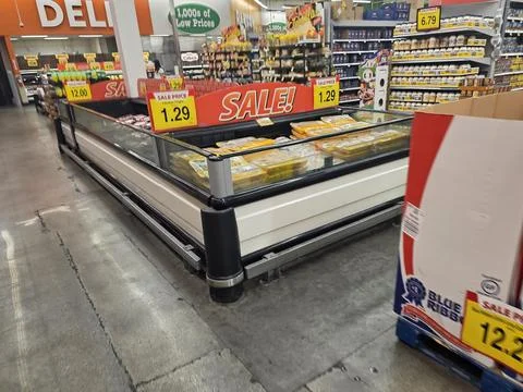 2 May 2026 Long Beach, California - Walking Inside of Grocery Retailer Store Stock Photos