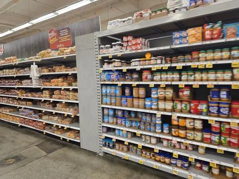 2 May 2026 Long Beach, California - Walking Inside of Grocery Retailer Store Photos
