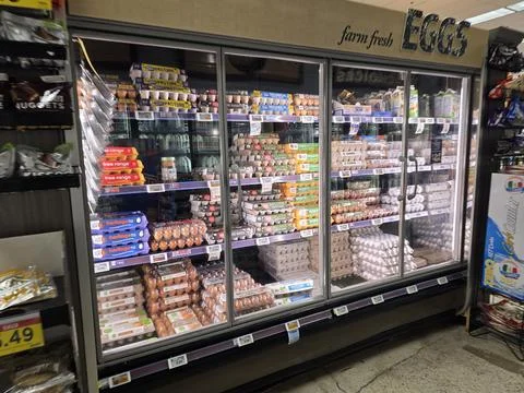2 May 2026 Long Beach, California - Walking Inside of Grocery Retailer Store Фото