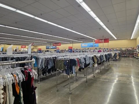 2 May 2026 Long Beach, California - Walking Inside of Grocery Retailer Store Stock Photos