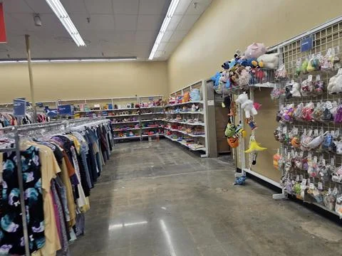 2 May 2026 Long Beach, California - Walking Inside of Grocery Retailer Store Stock Photos