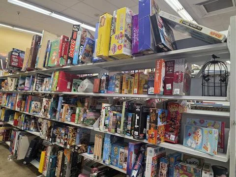 2 May 2026 Long Beach, California - Walking Inside of Grocery Retailer Store Фото