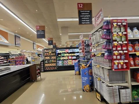 2 May 2026 Long Beach, California - Walking Inside of Grocery Retailer Store Photos
