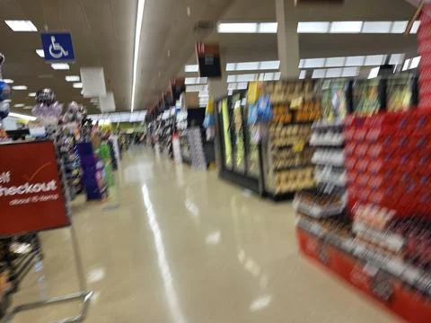 2 May 2026 Long Beach, California - Walking Inside of Grocery Retailer Store Stock Photos