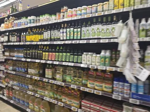 2 May 2026 Long Beach, California - Walking Inside of Grocery Retailer Store Stock Photos