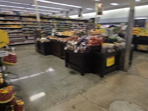 2 May 2026 Long Beach, California - Walking Inside of Grocery Retailer Store Stock Photos