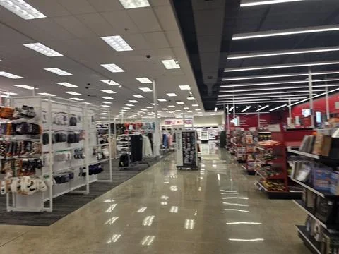 2 May 2026 Long Beach, California - Walking Inside of Grocery Retailer Store Stock Photos