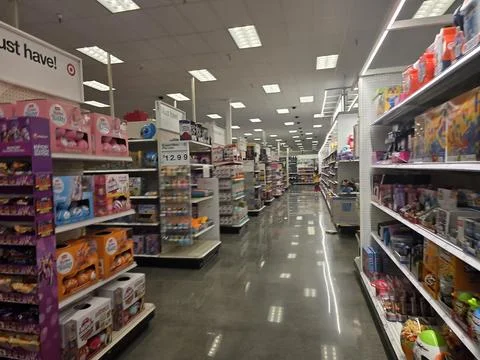 2 May 2026 Long Beach, California - Walking Inside of Target Retailer Store 写真素材