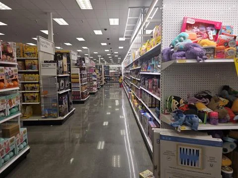 2 May 2026 Long Beach, California - Walking Inside of Target Retailer Store Stock Photos