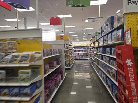 2 May 2026 Long Beach, California - Walking Inside of Target Retailer Store 写真素材