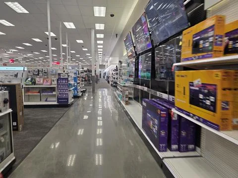 2 May 2026 Long Beach, California - Walking Inside of Target Retailer Store Stock Photos
