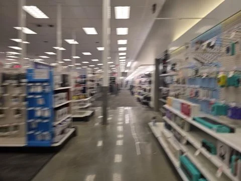 2 May 2026 Long Beach, California - Walking Inside of Target Retailer Store Fotos Stock