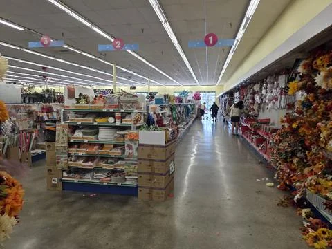 2 May 2026 Long Beach, California - Walking Inside of Target Retailer Store Stock Photos