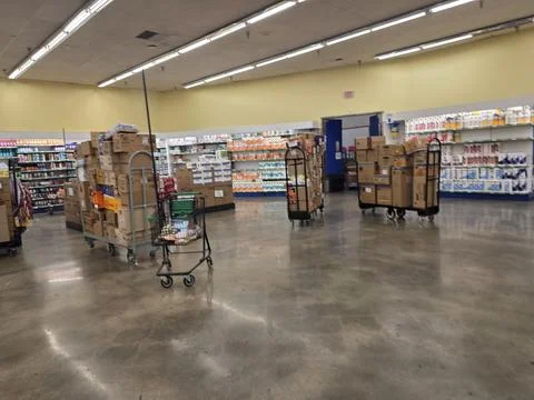 2 May 2026 Long Beach, California - Walking Inside of Target Retailer Store Фото