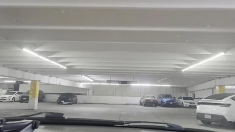 2 May 2026 Los Angeles, California - Driving Casino Parking Garage Building Vídeos de archivo 340474045