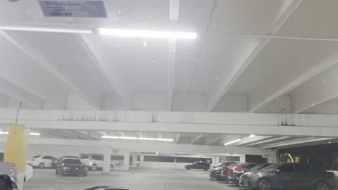 2 May 2026 Los Angeles, California - Driving Casino Parking Garage Building Vídeos de archivo 340474049