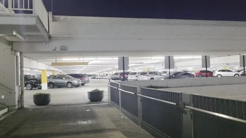 2 May 2026 Los Angeles, California - Driving Casino Parking Garage Building Vídeos de archivo 340474112