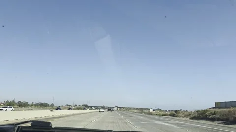 2 May 2026 Los Angeles, California - Driving Interstate Freeway Mountain Street 스톡 동영상 341621842