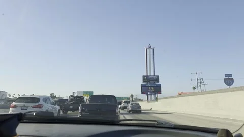 2 May 2026 Los Angeles, California - Driving Interstate Freeway Street Stock Footage 342466033