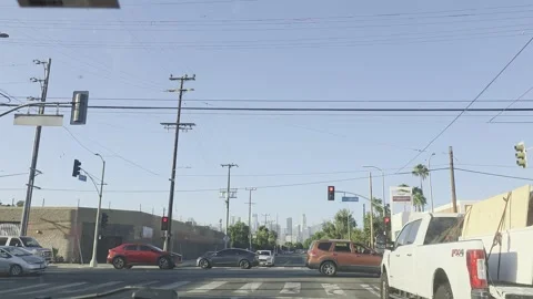 2 May 2026 Los Angeles, California - Driving Interstate Freeway Street Stock Footage 342466084