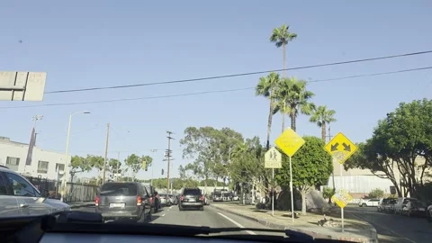 2 May 2026 Los Angeles, California - Driving Interstate Freeway Street Stock Footage 342466086