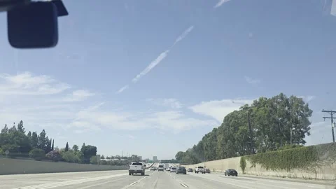 2 May 2026 Los Angeles, California - Driving Interstate Freeway Street Stock Footage 342679413