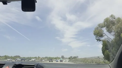 2 May 2026 Los Angeles, California - Driving Interstate Freeway Street Stock Footage 342682353