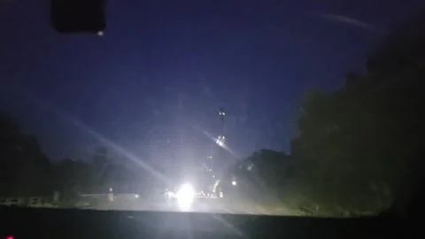 2 May 2026 Los Angeles, California - Driving Interstate Freeway Night Stock Footage 342683592