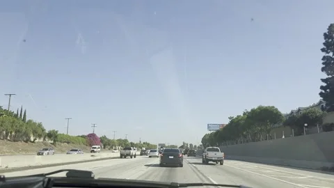 2 May 2026 Los Angeles, California - Driving Interstate Freeway Highway Area Vidéo 344769323