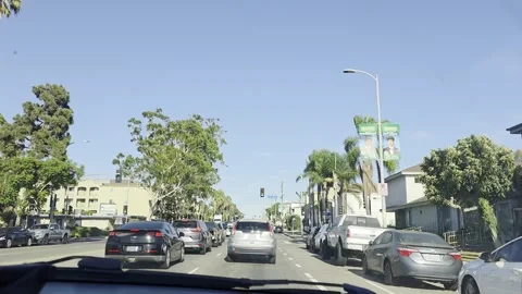 2 May 2026 Los Angeles, California - Driving Interstate Freeway Street Stock Footage 345082743