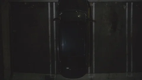 2 Men Break Into Car Stock Footage