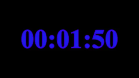 2 minute timer countdown animation, countdown timer one minute animation fr.. Stockbeeldmateriaal 337659000