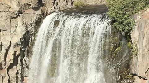 2 MOUNTAIN WATERFALL SLO-MO Stock Footage 28839739