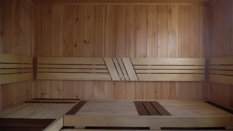 2 Nastya in the bathhouse Stock Footage 290064930