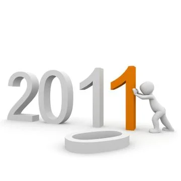 2 new year 2011 Stock Illustration