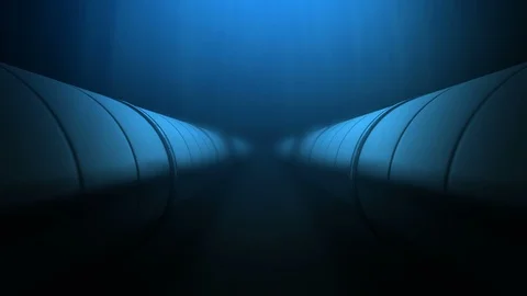 2 oil pipes under water loop Video stock 87166380