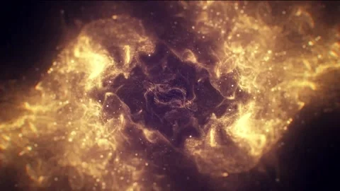 2 Particles Dancing and Exploding Together Abstract Background Design Element Stock Footage 229498682